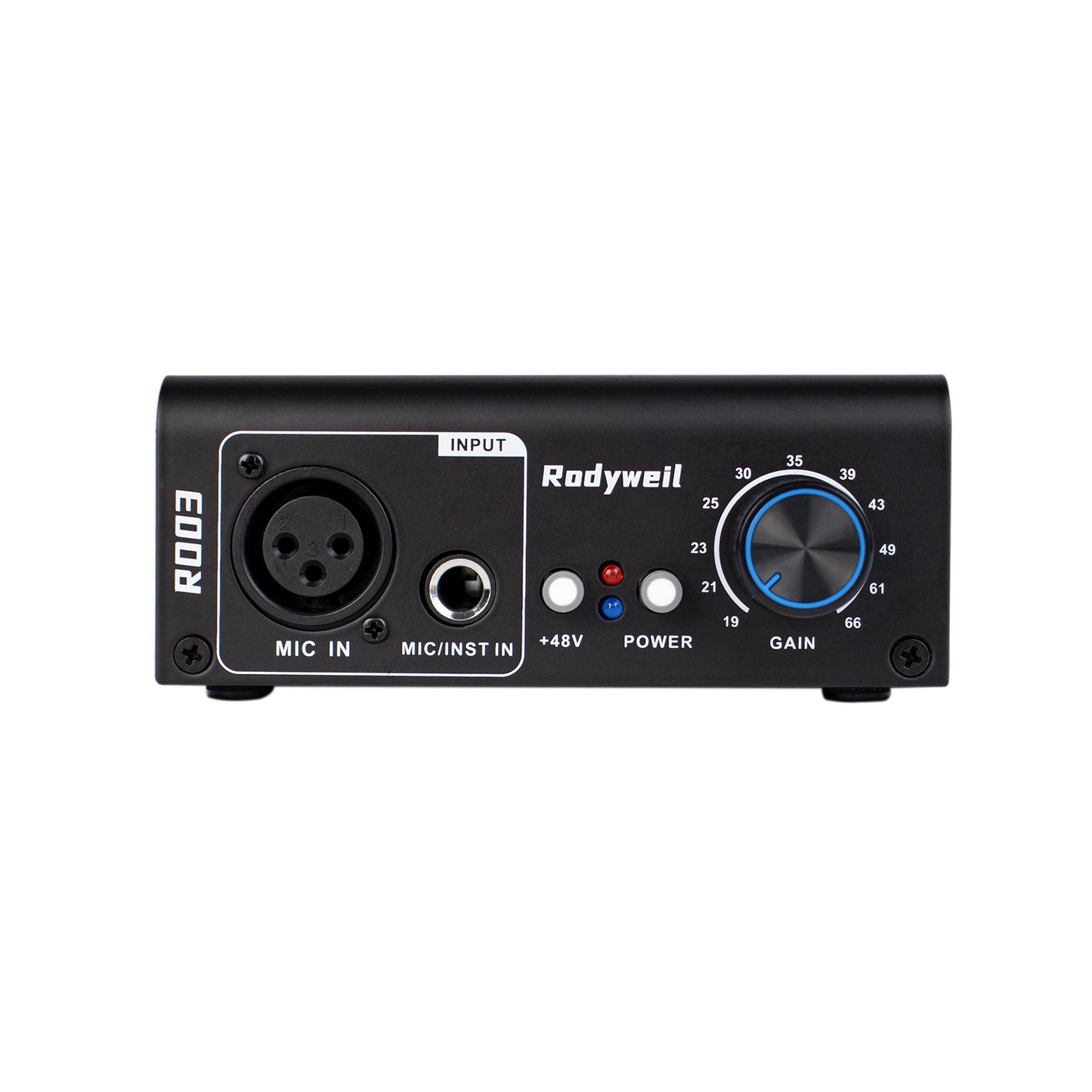 2026 Upgraded RO03 Mic Preamp, -120db EIN Ultral Low Noise Booster, for Dynamic & Condenser & Ribbon Microphone & Instrument, XLR/TRS Line Out, Type C Powered,with Build in 48V