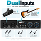 RO03 2i2 Two Channel Mic Preamp,19~66db Adjustable Gain -120db EIN,Ultra Low Noise,2 Input and 6 Output, Type C Power Input, 48V Phantom Power
