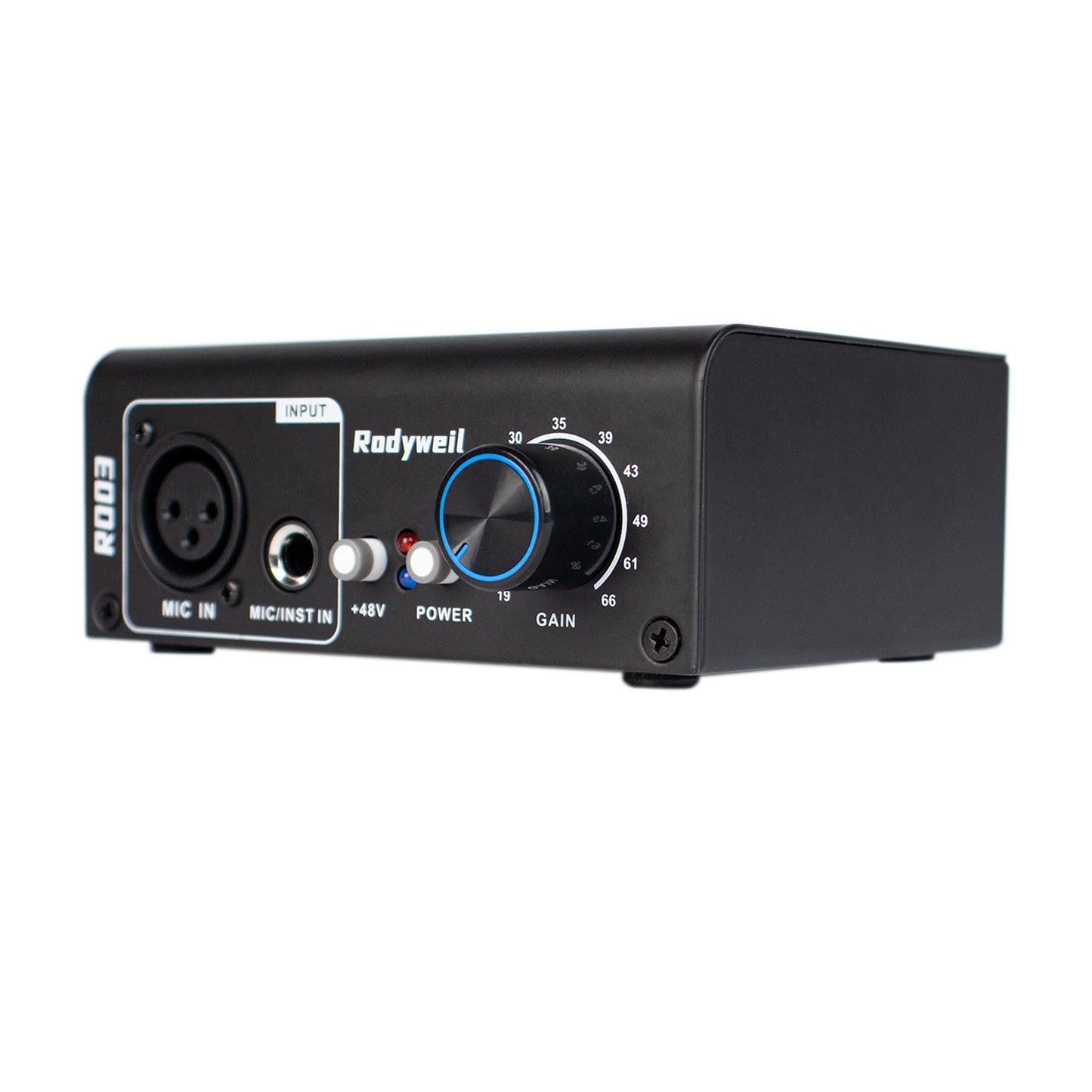 2026 Upgraded RO03 Mic Preamp, -120db EIN Ultral Low Noise Booster, for Dynamic & Condenser & Ribbon Microphone & Instrument, XLR/TRS Line Out, Type C Powered,with Build in 48V