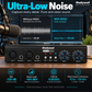 RO03 2i2 Two Channel Mic Preamp,19~66db Adjustable Gain -120db EIN,Ultra Low Noise,2 Input and 6 Output, Type C Power Input, 48V Phantom Power