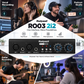 RO03 2i2 Two Channel Mic Preamp,19~66db Adjustable Gain -120db EIN,Ultra Low Noise,2 Input and 6 Output, Type C Power Input, 48V Phantom Power